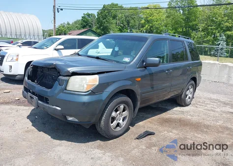 2006 Honda Pilot Ex-L из США, поврежденный, VIN 2HKYF18696H551748